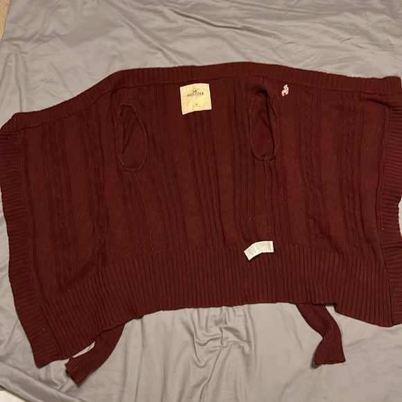Vintage Hollister cable knit sweater, burgundy, great condition size medium - Picture 7 of 7
